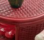 Drew Woven Wicker Side Table