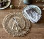 Abaca Woven Crochet Chargers, Set of 4