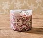 Hand-Painted Pink Rose Candle