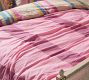 Colorful Stripe Cotton Linen Duvet Cover &amp; Shams
