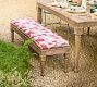 Livia Carved Outdoor Dining Bench