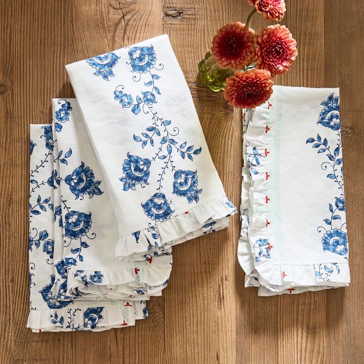 Gracie Ruffle Napkins, Set of 4