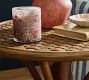 Hand-Painted Pink Rose Candle