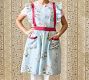 NYBG Poms Ruffle Pinafore Apron