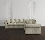 Charley Upholstered 3 Piece L-Shaped Sect, Prntd Perf Blend, NYBG Poms Stripe, Cert, Esp