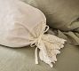 Daisy Linen Crochet Bolster Pillow Cover