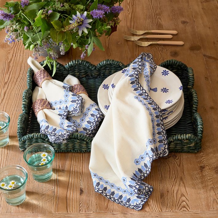 Loretta Embroidered Napkins, Set of 4