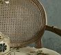Carved Cane Distressed Chair
