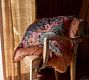 Elena Embroidered Fringe Pillow Cover