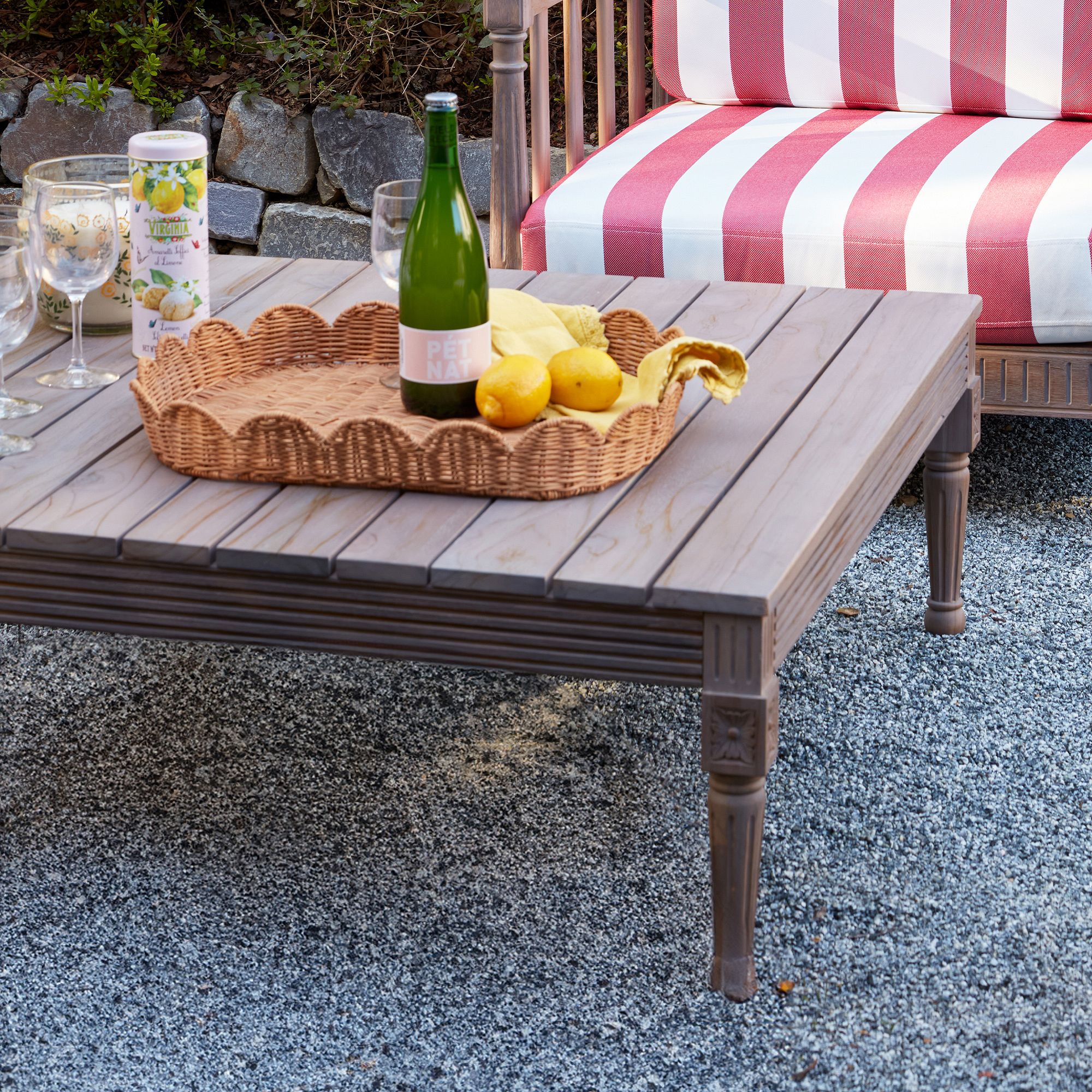 Livia Carved Outdoor Coffee Table by GreenRow