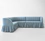 Penny Ruffled Upholstered Banquette