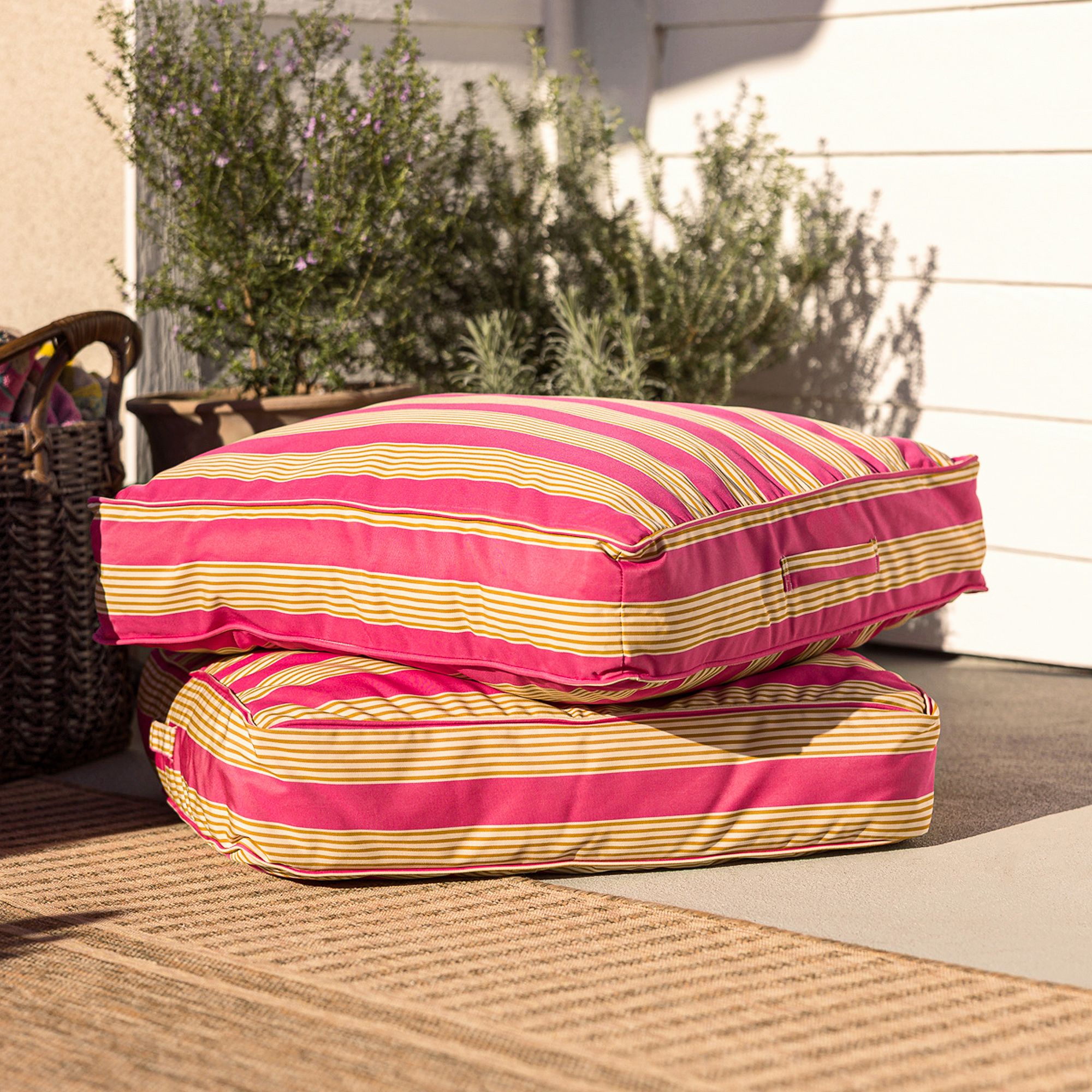 Frannie Outdoor Floor Pillow by GreenRow