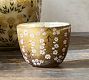 Hand-Painted Amber Floral Candle