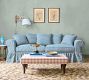Charley Ruffle Skirt Slipcovered Sofa