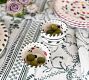 Hand-Painted Floral Ceramic Dinnerware Collection, Set of 4