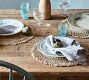 Abaca Woven Crochet Chargers, Set of 4