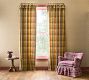 Yellow Plaid Woven Valance Drape