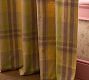 Yellow Plaid Woven Valance Drape